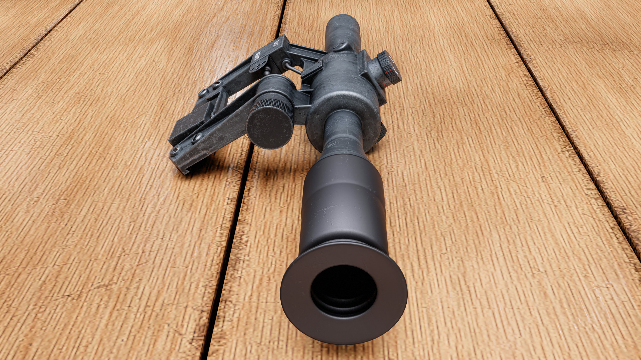 PSO-1 scope Low-poly 3D model_3