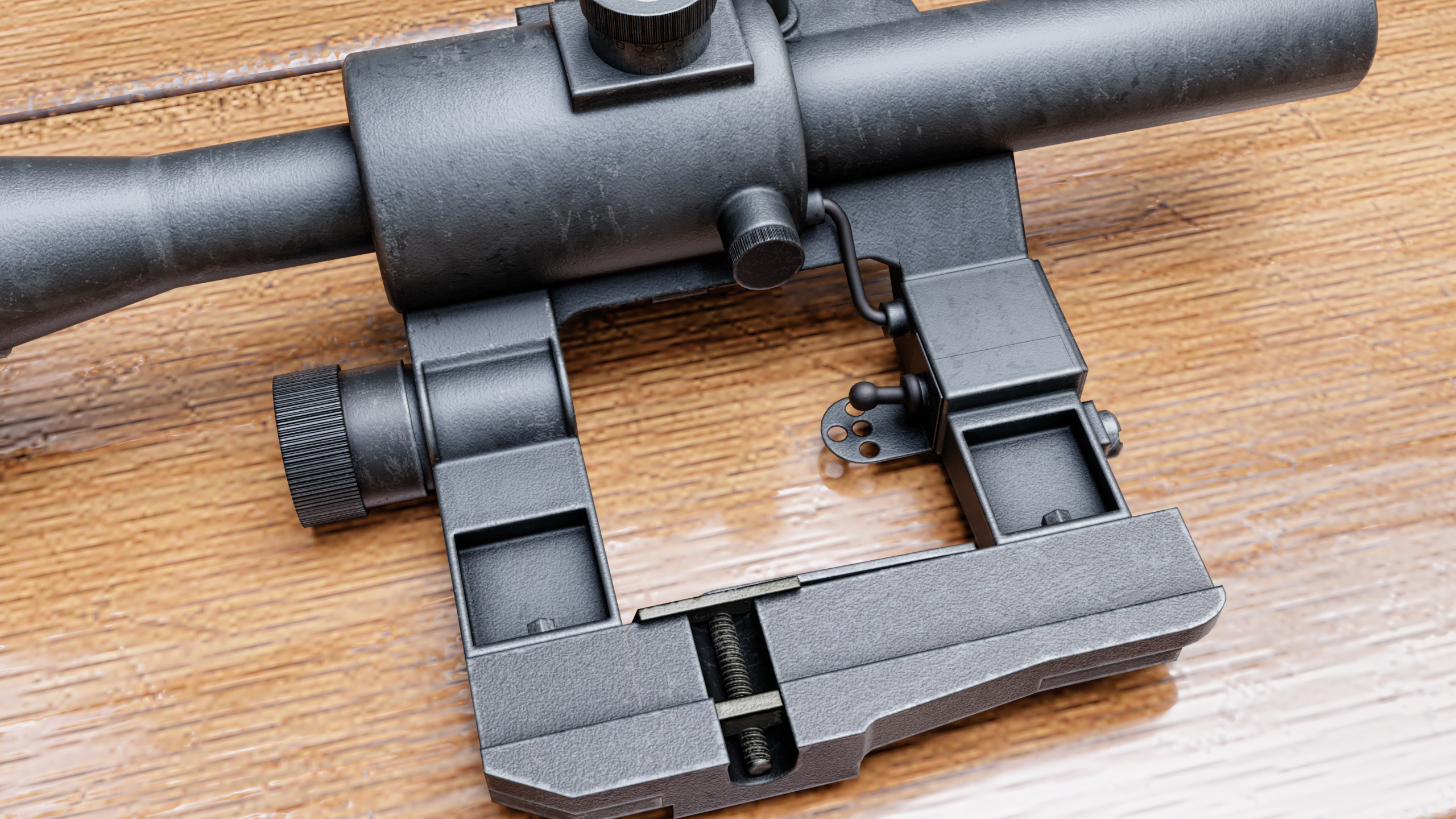 PSO-1 scope Low-poly 3D model_7