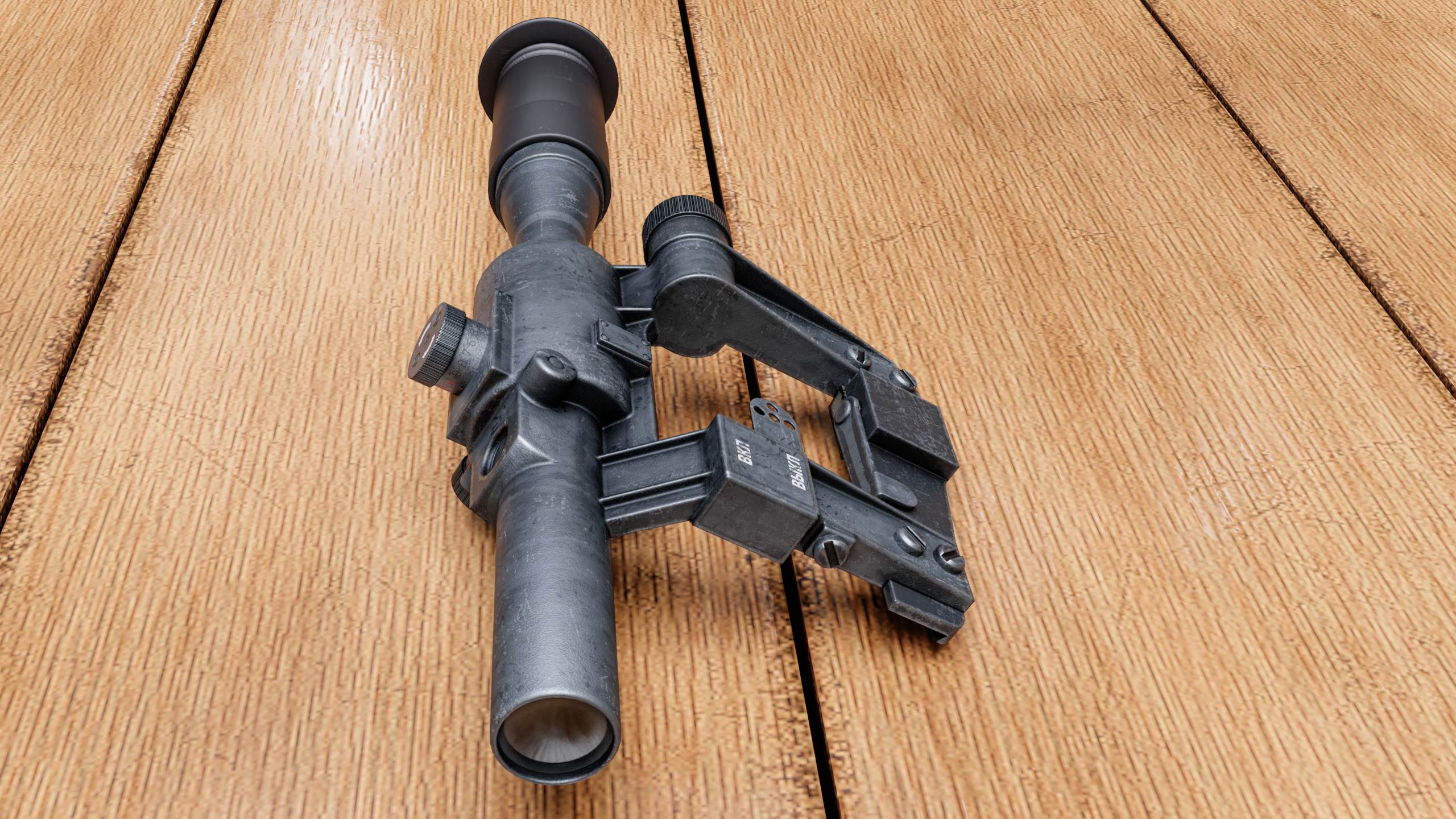 PSO-1 scope Low-poly 3D model_4