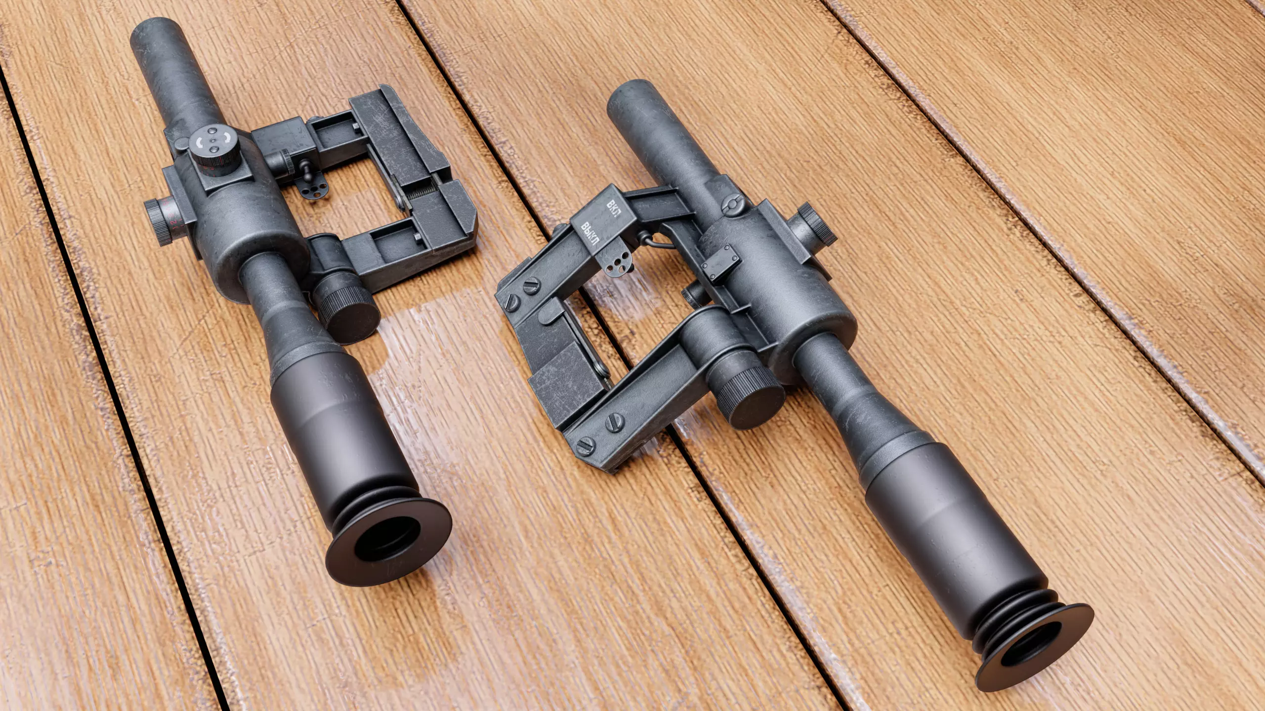 PSO-1 scope Low-poly 3D model_0