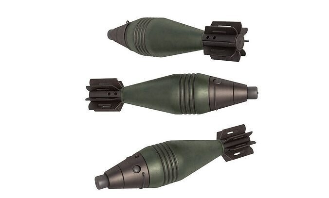 60 mm mortar rounds 3D model