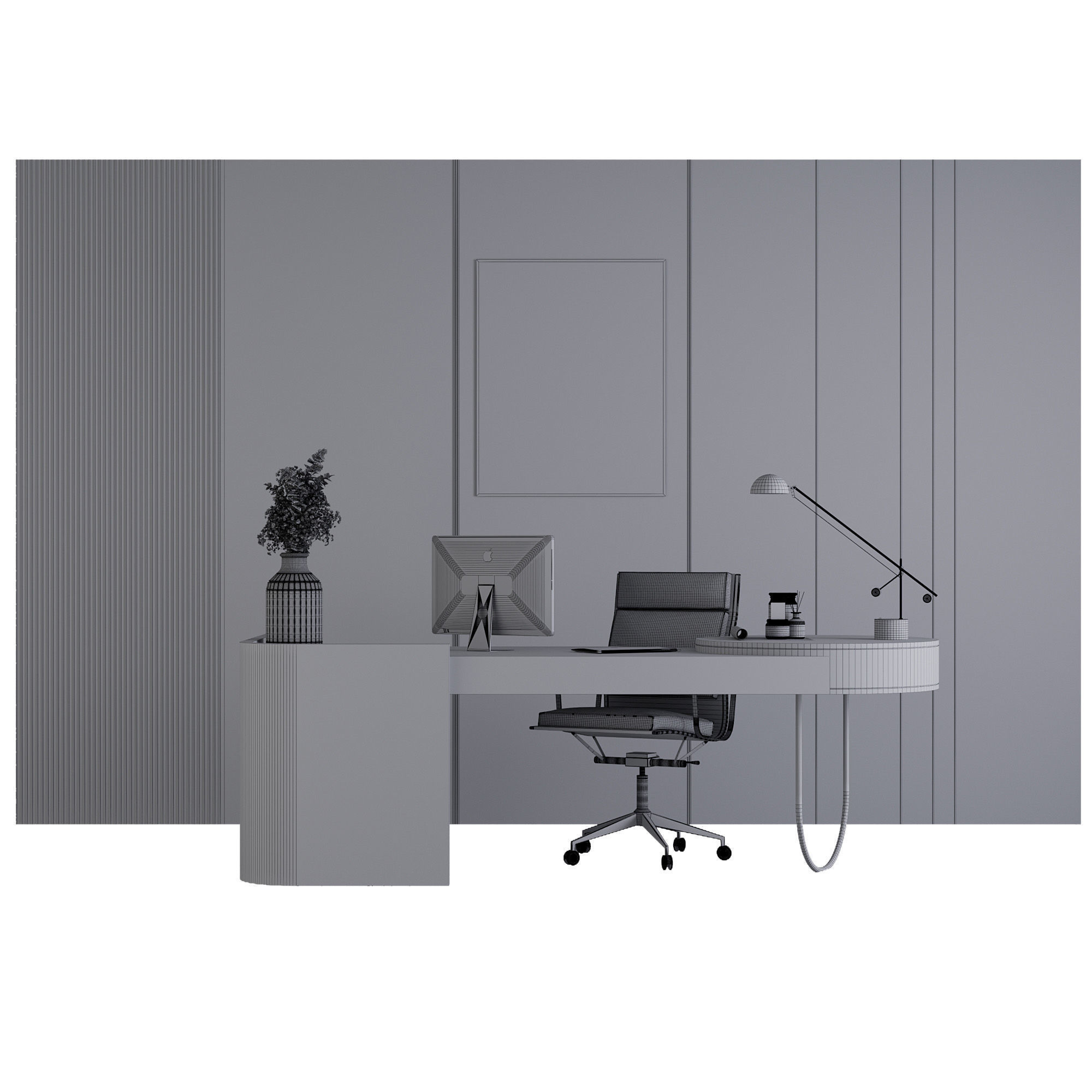 OFFICE FURNITURE NO12 A 3D model_11