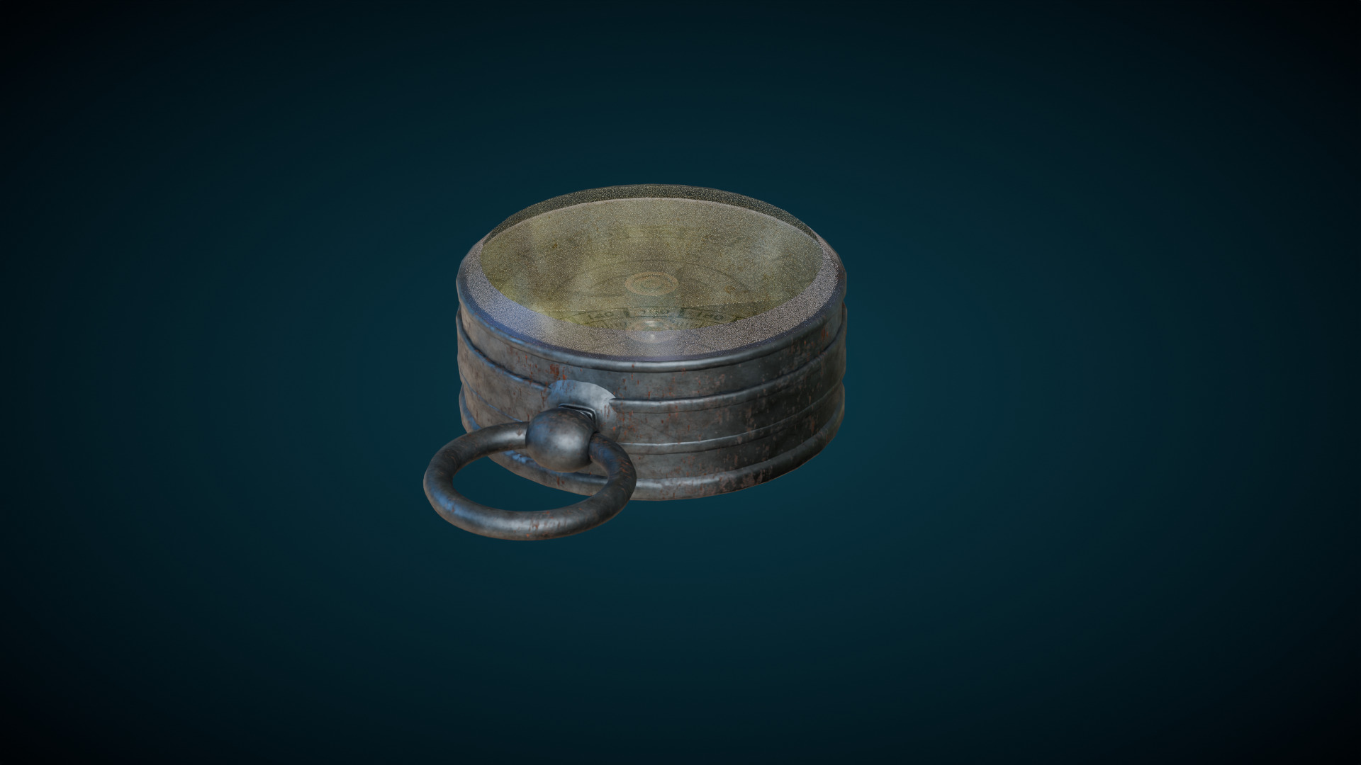 Compass Low-poly 3D model_4