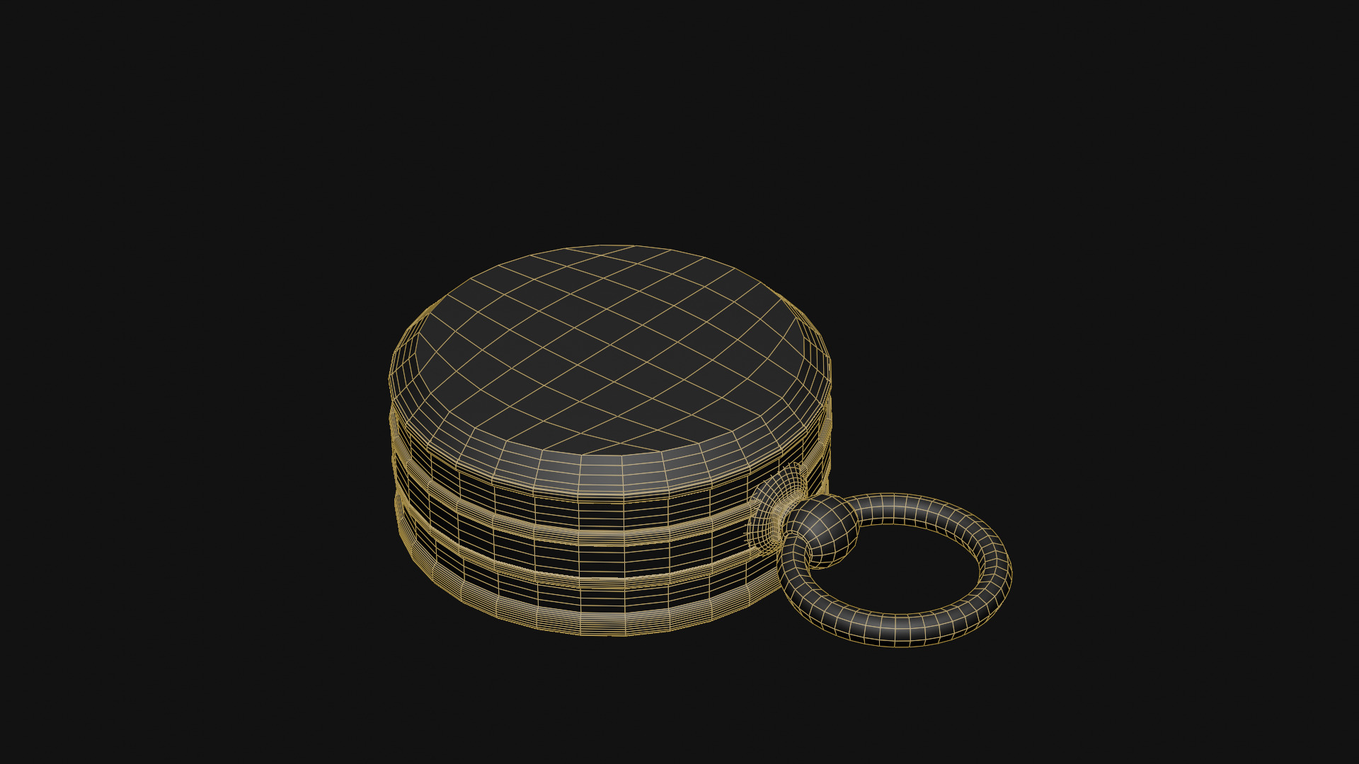 Compass Low-poly 3D model_15