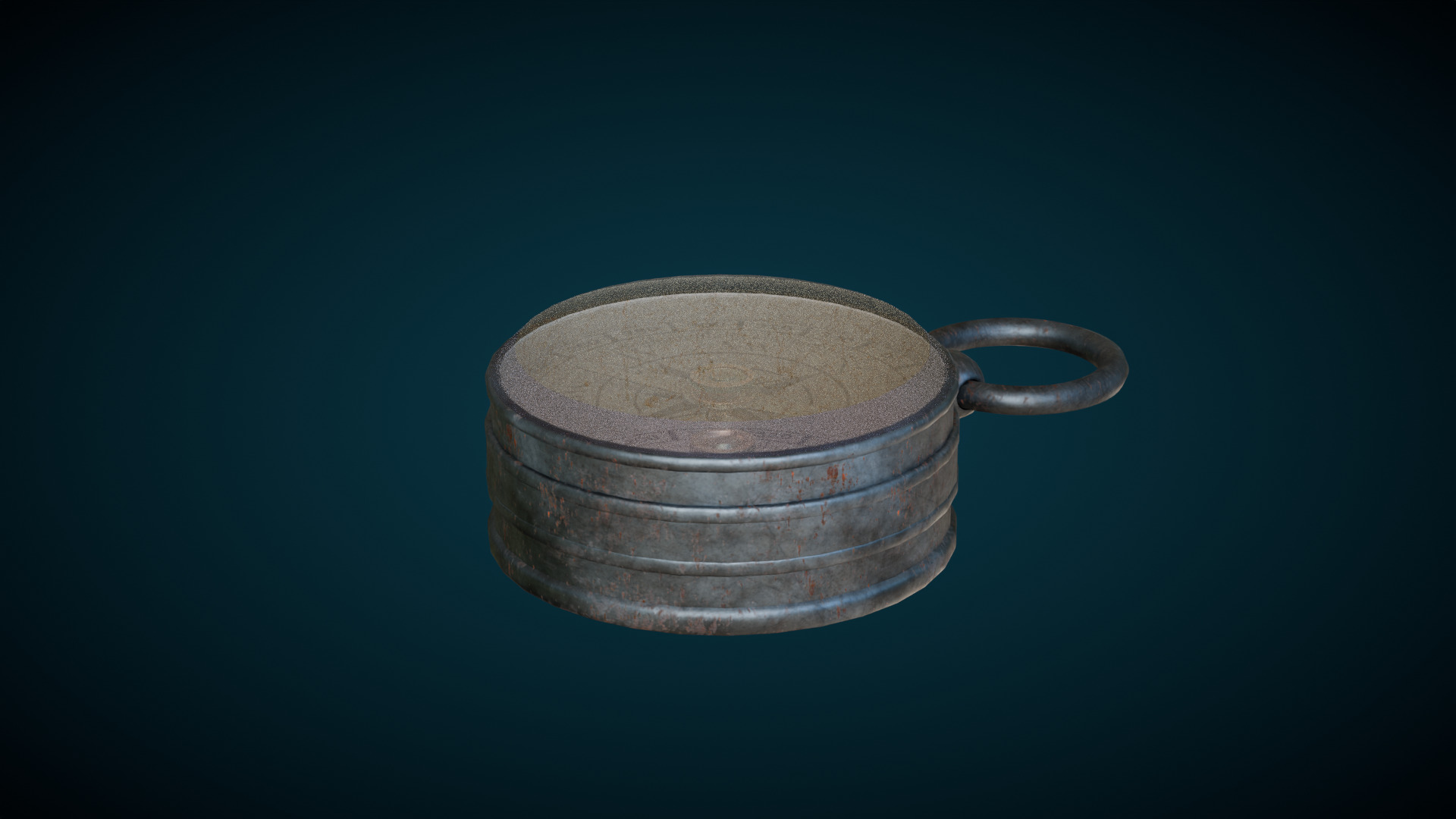 Compass Low-poly 3D model_9