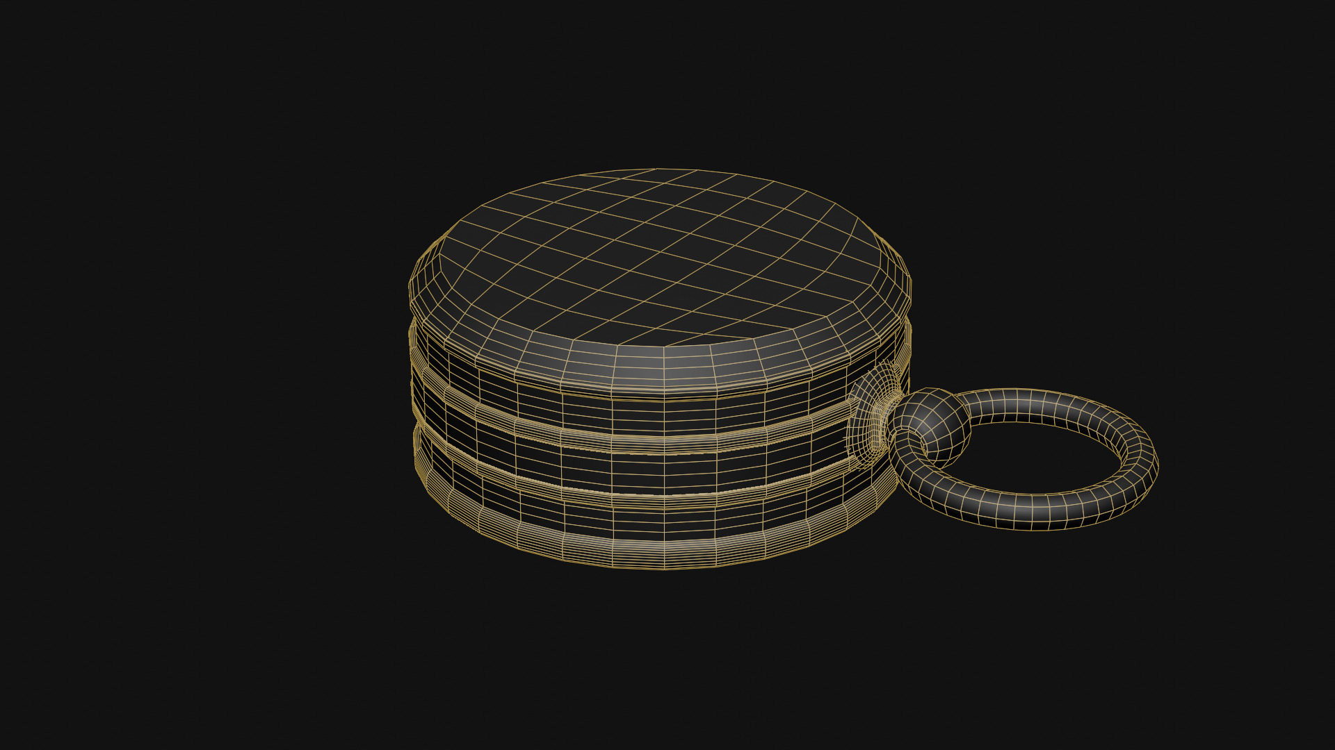 Compass Low-poly 3D model_14