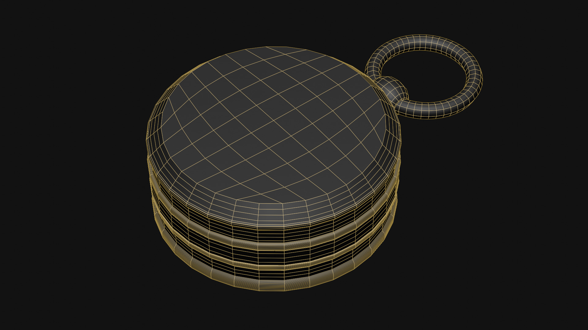 Compass Low-poly 3D model_10