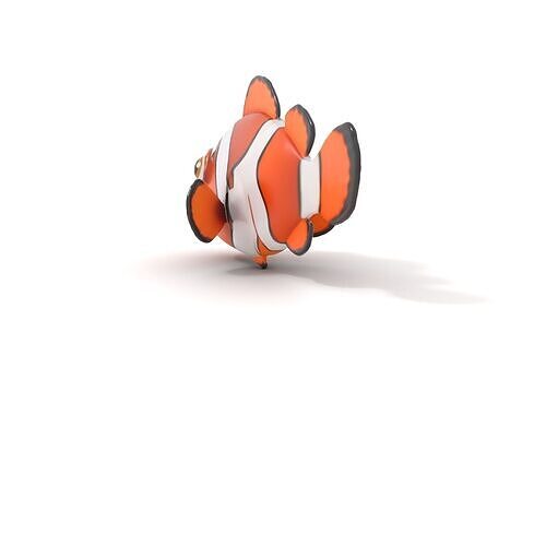 Clownfish Character D Model Pack Low-poly 3D model