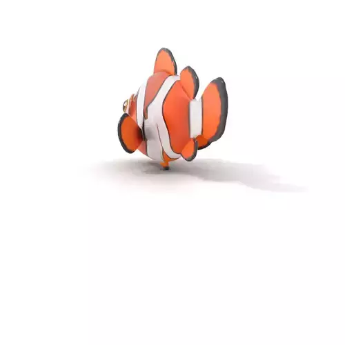 Clownfish Character D Model Pack Low-poly 3D model