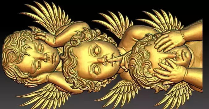 1 angel CNC Relief Model