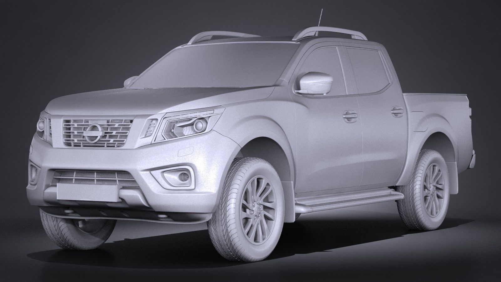 Nissan NP300 Navara Double Cab 2016 3D model_8