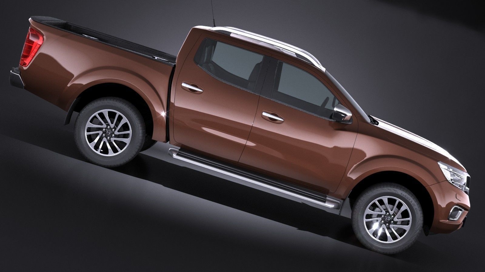 Nissan NP300 Navara Double Cab 2016 3D model_6