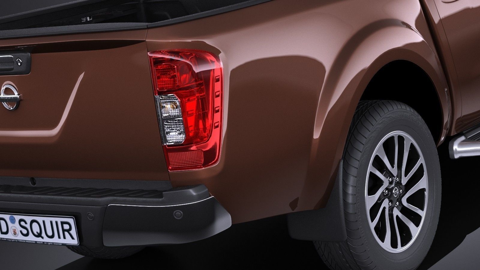 Nissan NP300 Navara Double Cab 2016 3D model_3