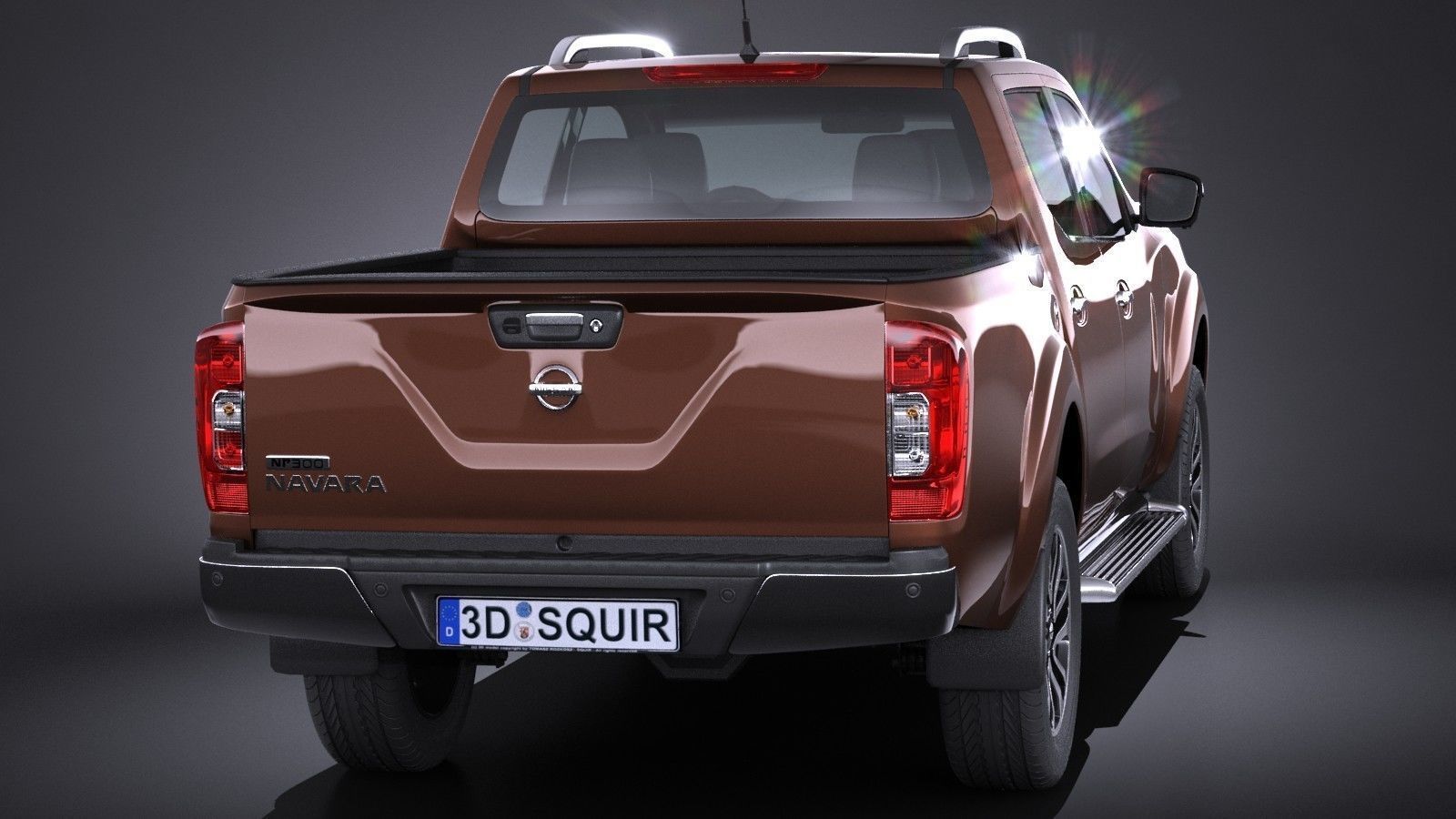 Nissan NP300 Navara Double Cab 2016 3D model_5