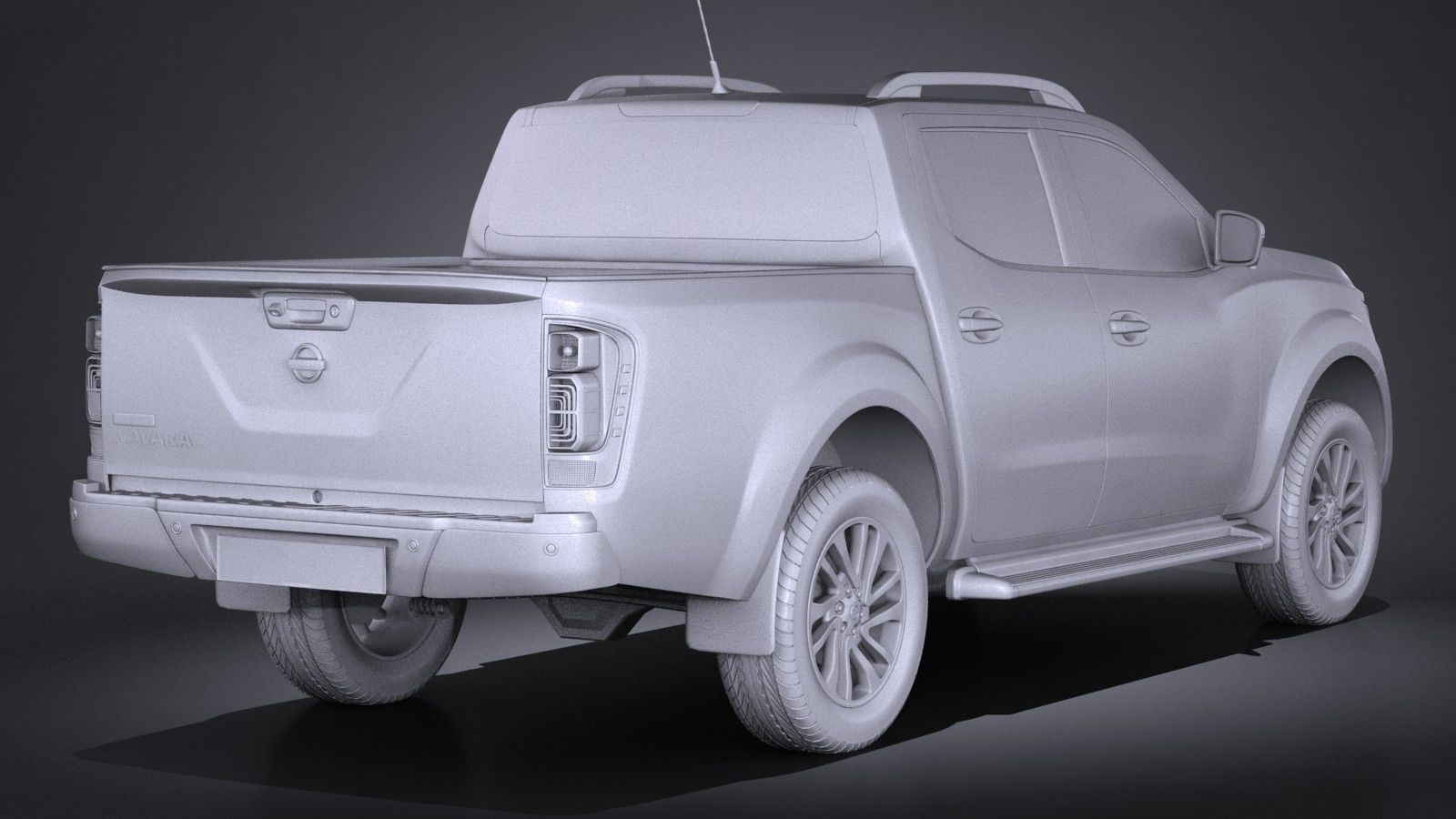Nissan NP300 Navara Double Cab 2016 3D model_11