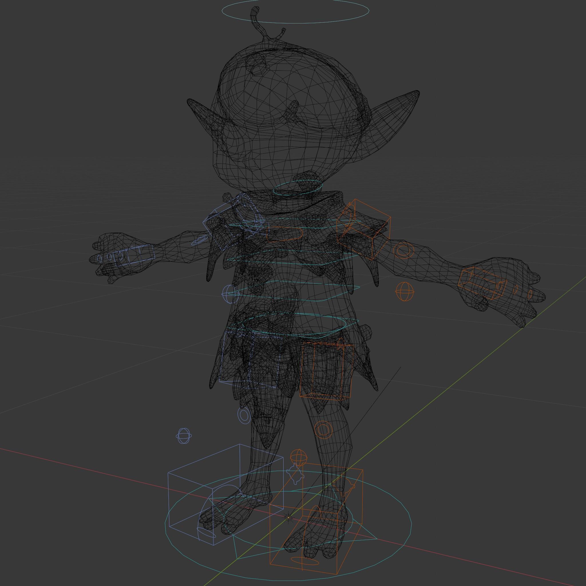 Forest Sprite Character Model Rigged and Animated for Games Low-poly 3D model_6