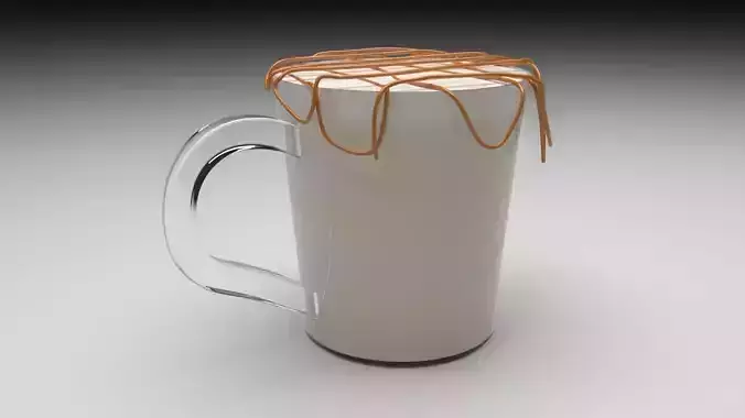 Caramel Latte 3D model