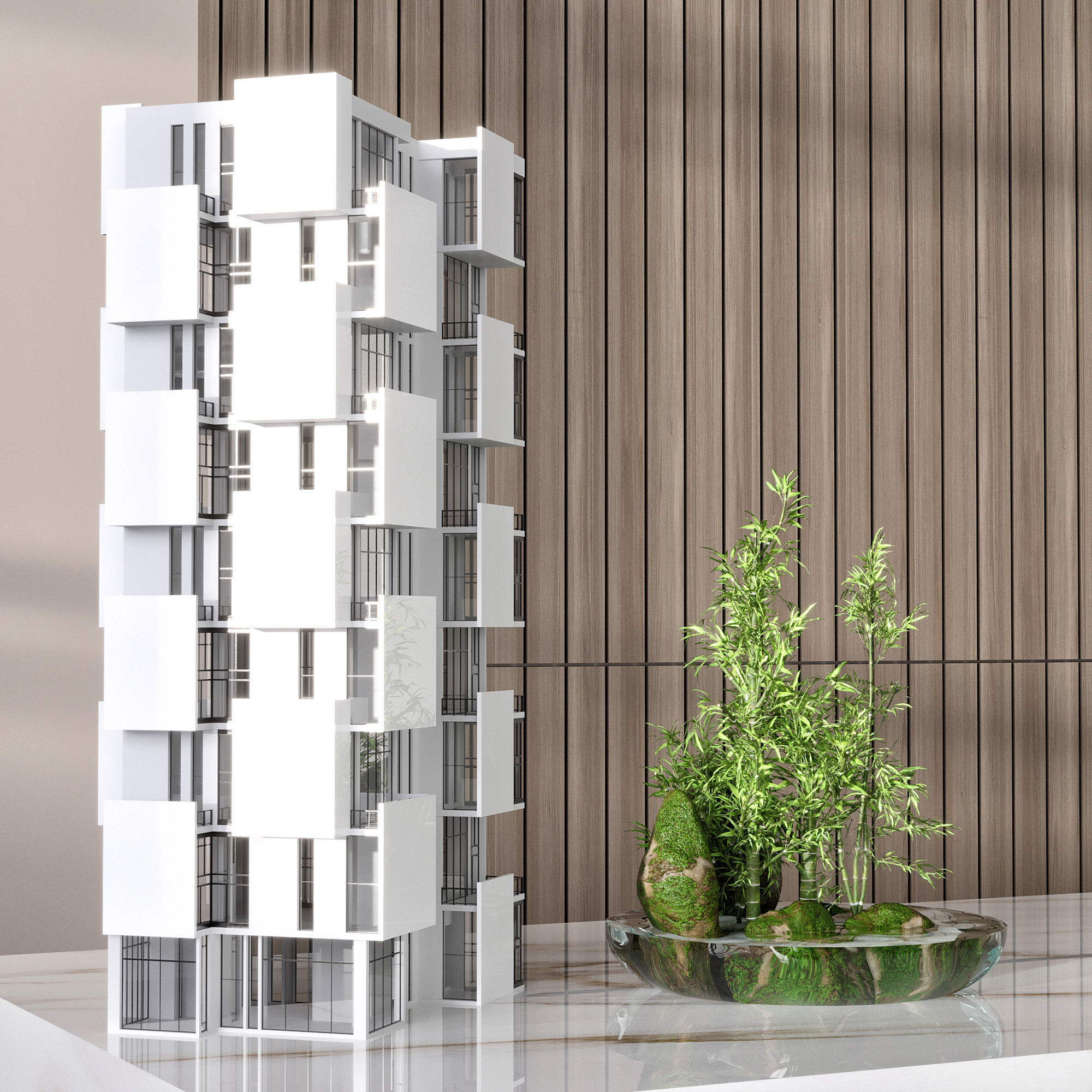 RECEPTION DESK NO14 A 3D model_7