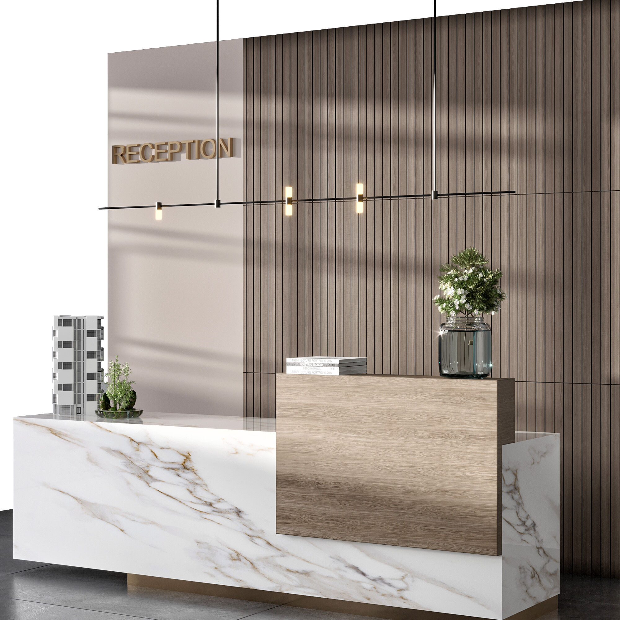 RECEPTION DESK NO14 A 3D model_6