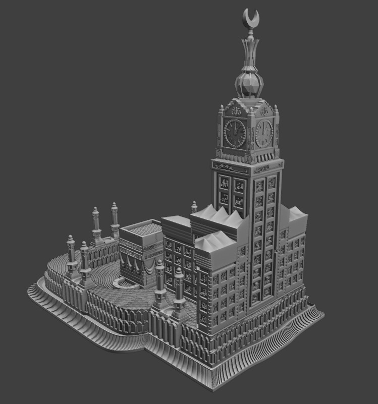 Masjid al-Haram 3D print model_2