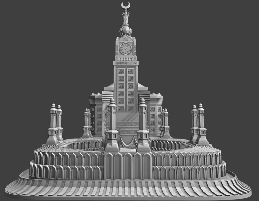 Masjid al-Haram 3D print model_3
