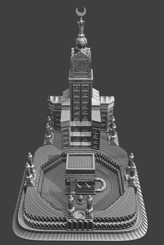 Masjid al-Haram 3D print model_1