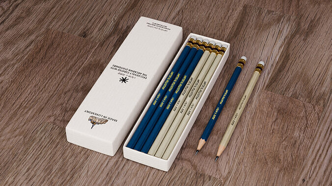 Pencil Low-poly 3D model