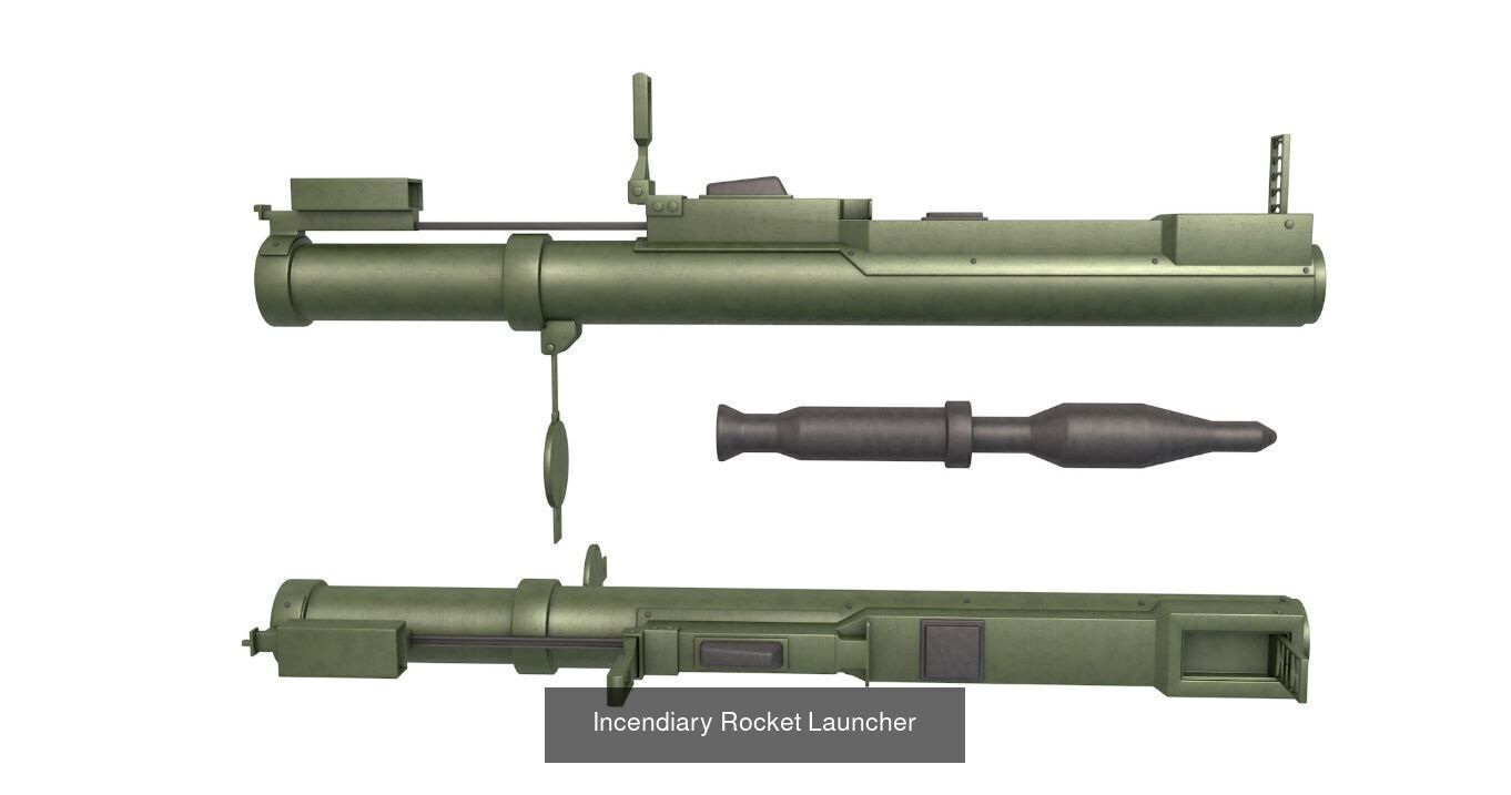 Rocket Launchers  3D Model Collection_3