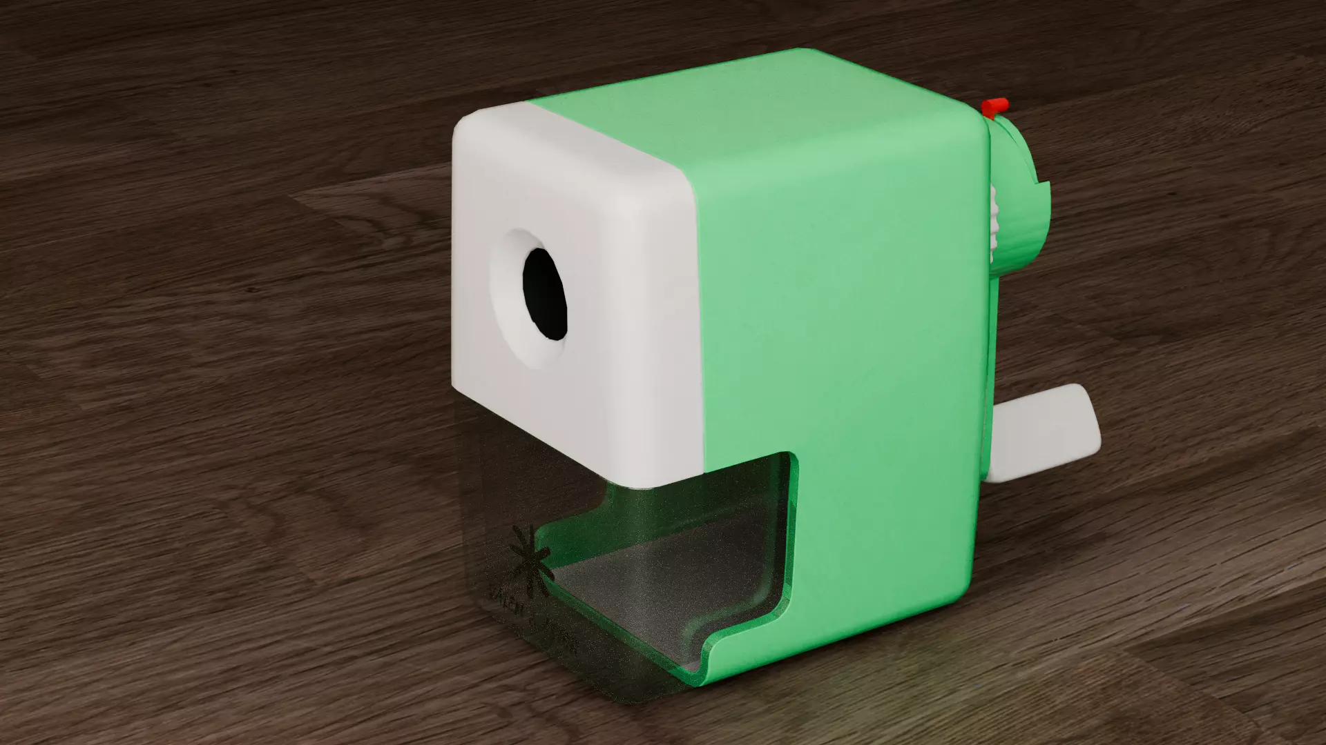 Hand Crank Pencils Sharpener Low-poly 3D model