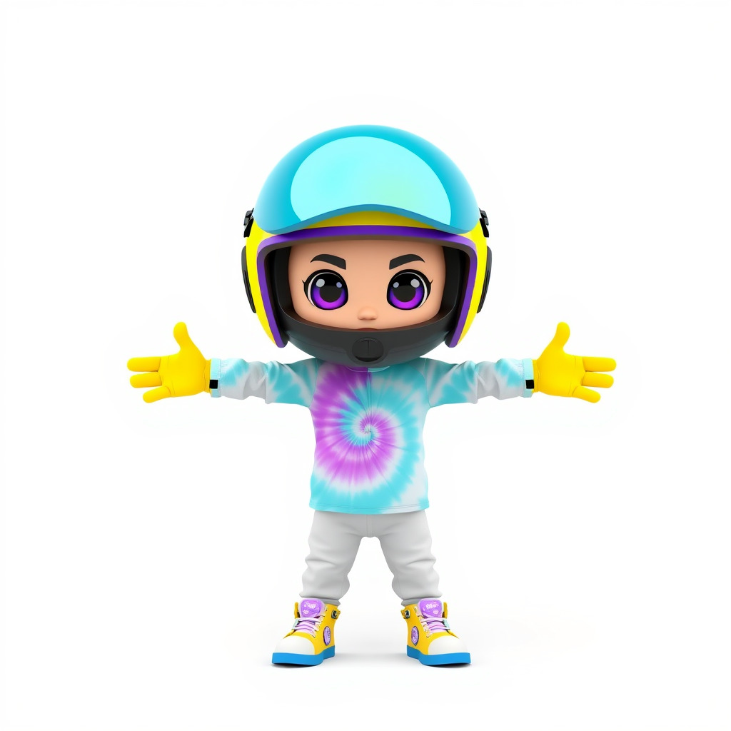 Cartoon Hero Character Model Rigged and Animated Low-poly 3D model_2