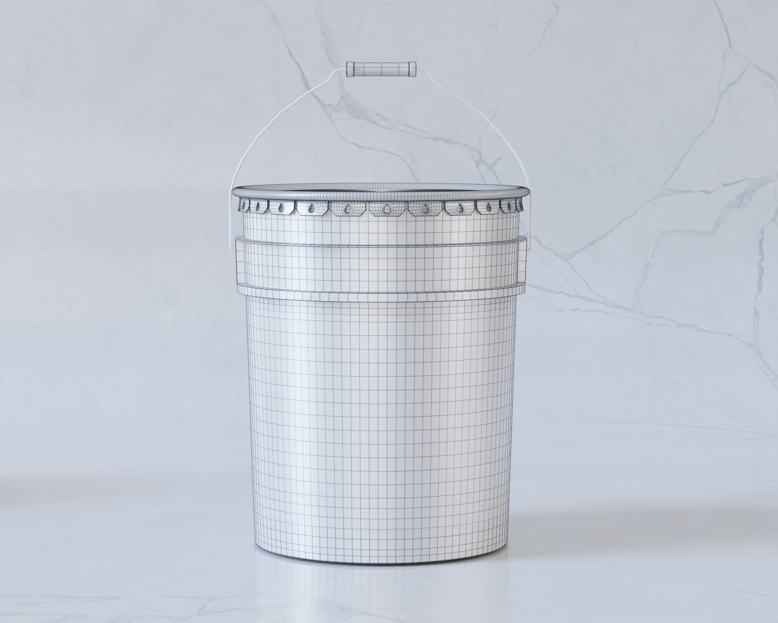 5 Gallon Paint Bucket Packaging 3D model_9