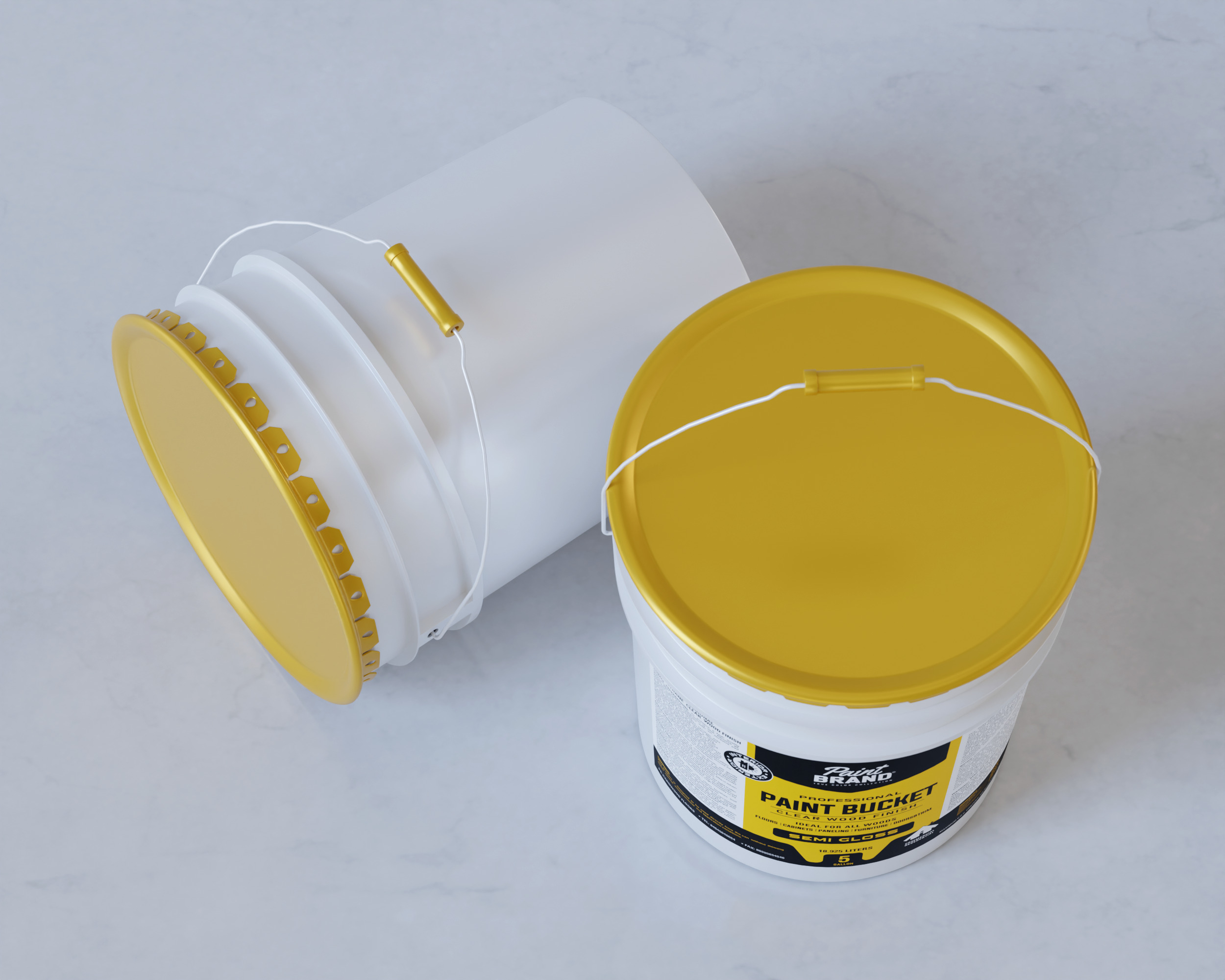 5 Gallon Paint Bucket Packaging 3D model_5