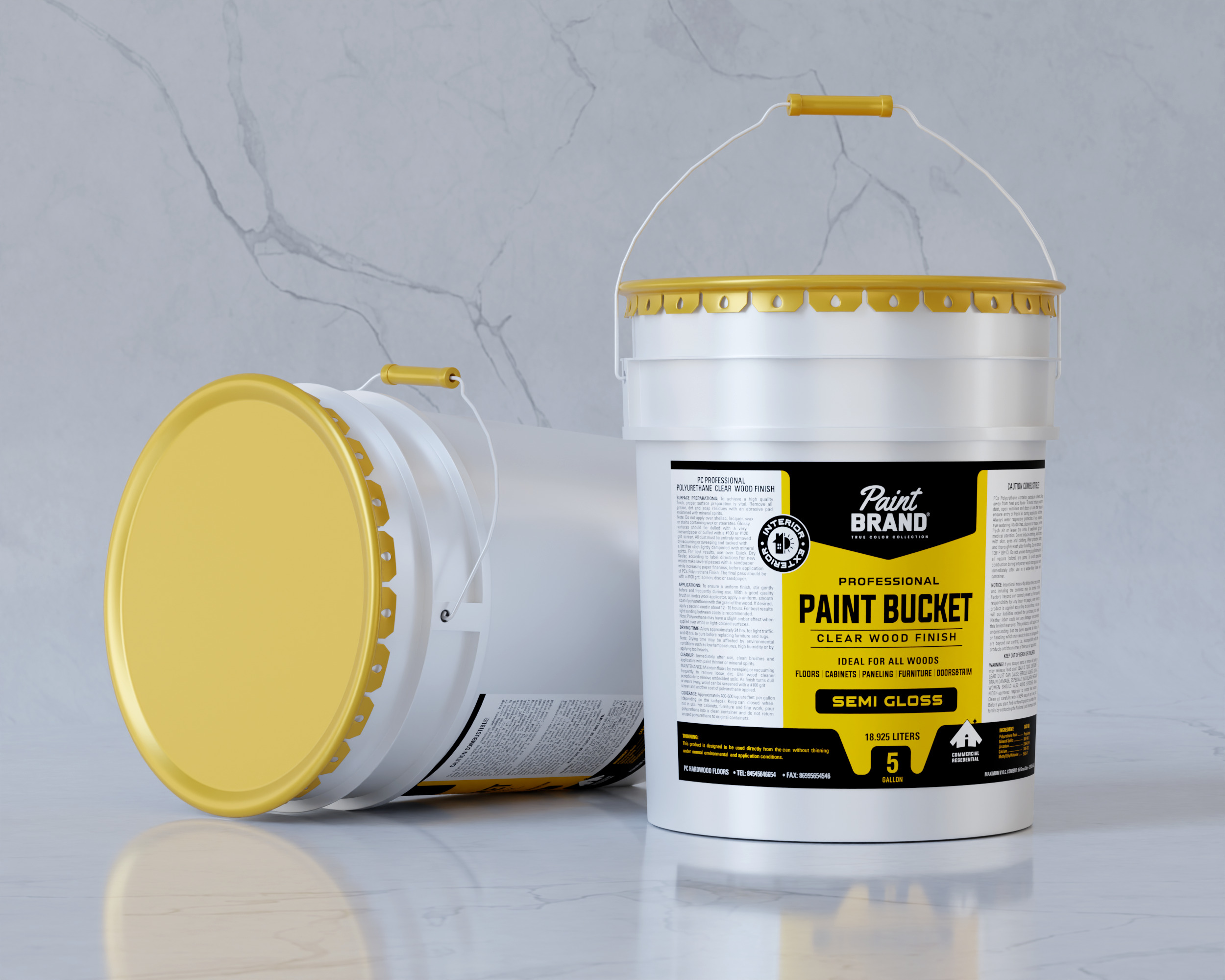 5 Gallon Paint Bucket Packaging 3D model_4