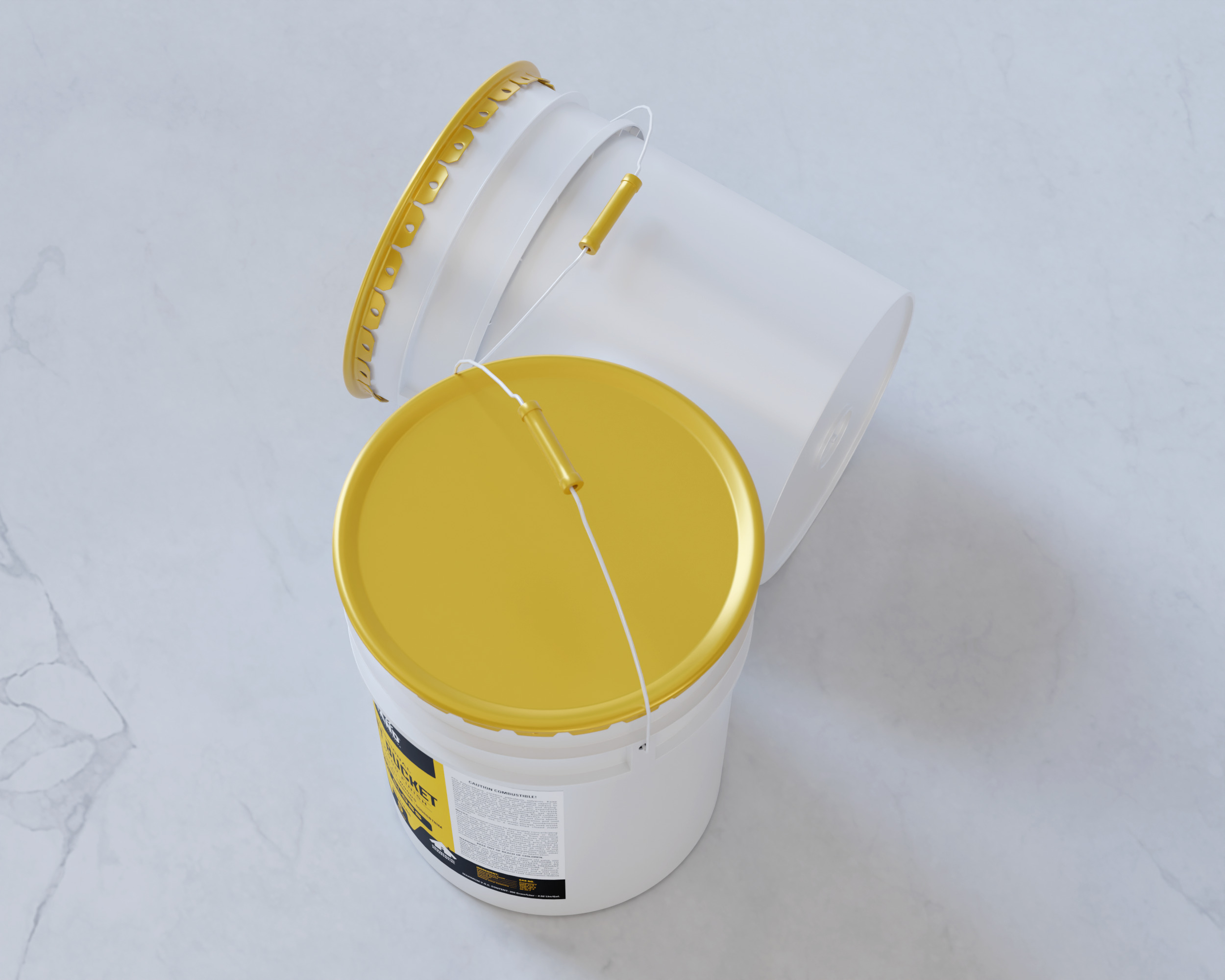 5 Gallon Paint Bucket Packaging 3D model_6