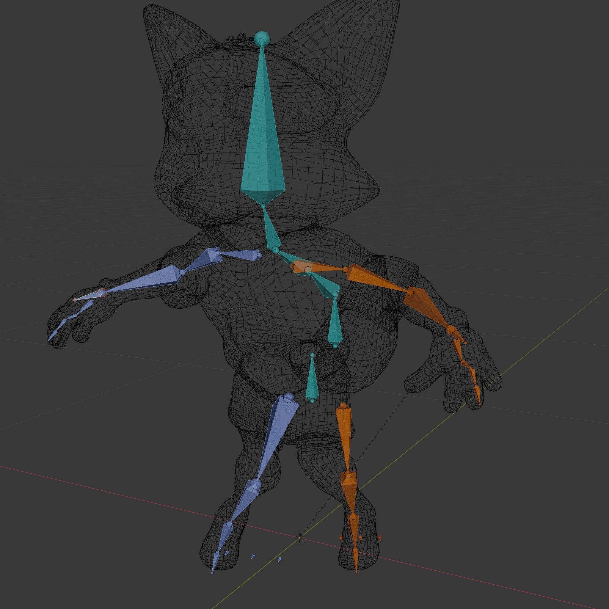 Energetic Fox Athlete D Model  Rigged and Animated Low-poly 3D model_5