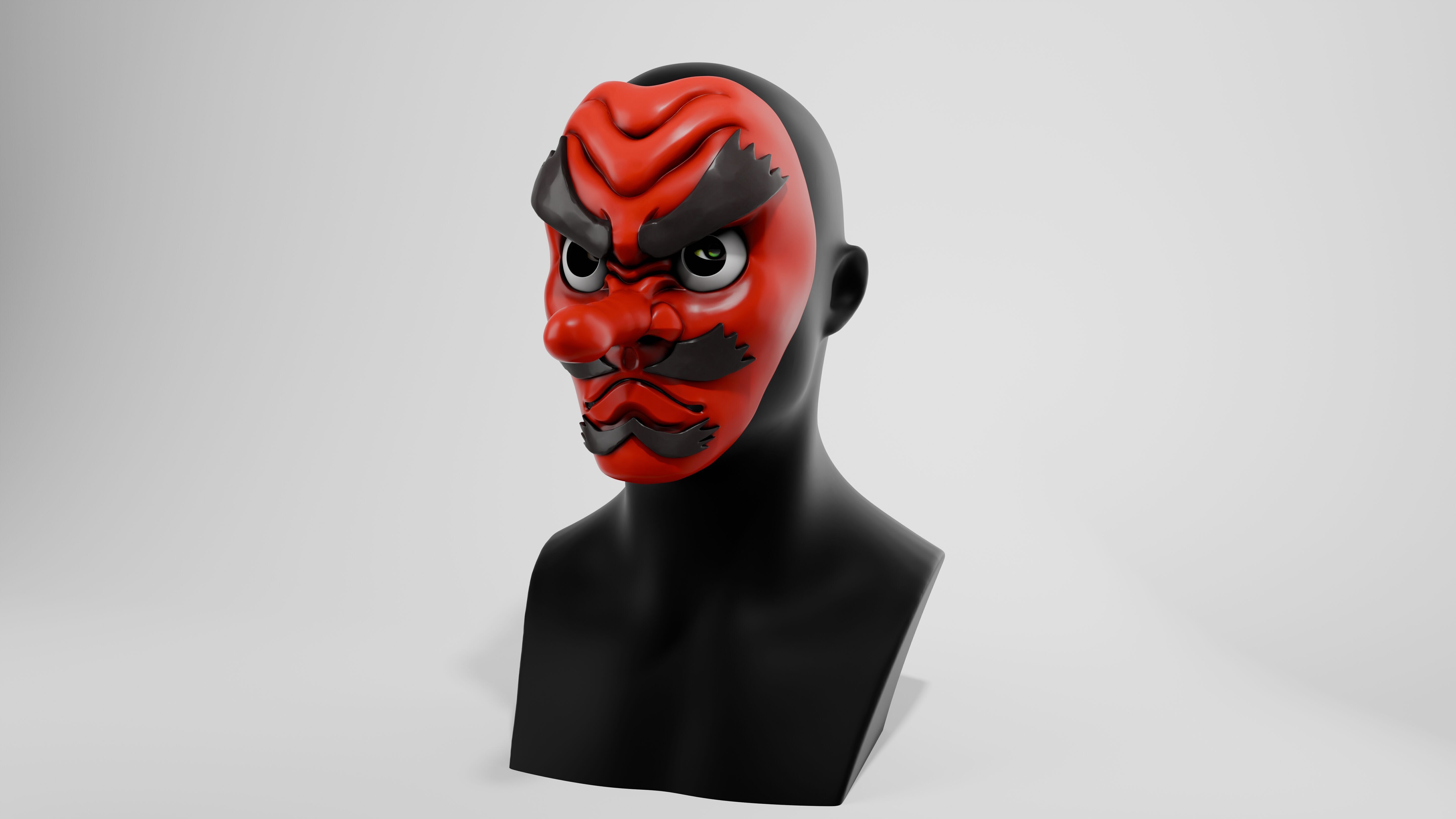 Urokodaki Mask Demon Slayer 3D print model_1