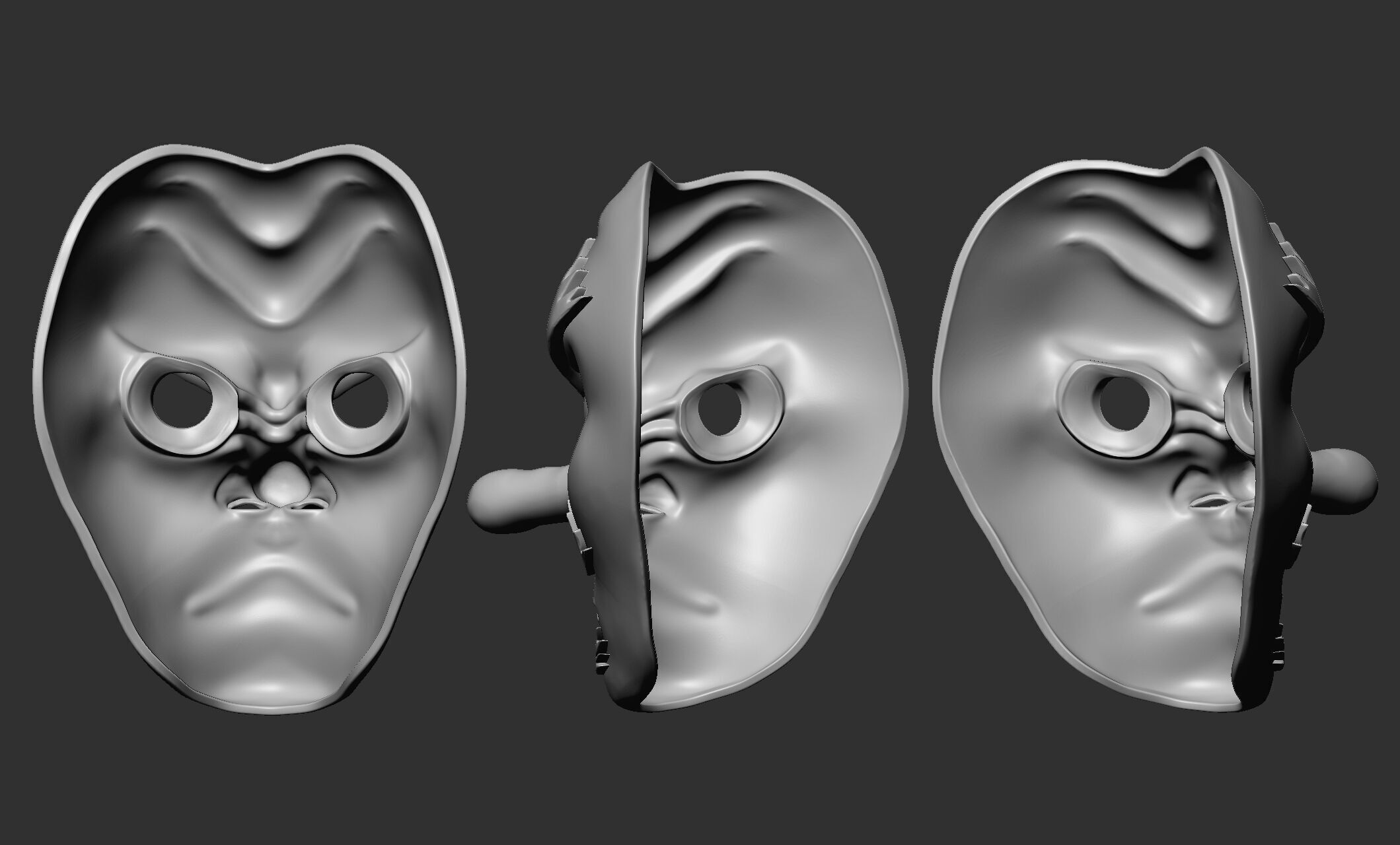 Urokodaki Mask Demon Slayer 3D print model_4