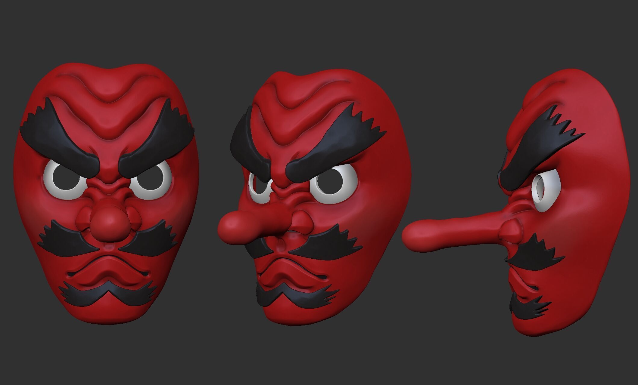 Urokodaki Mask Demon Slayer 3D print model_2