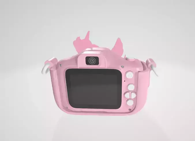 The Cutest Unicorn Digital Camera Low-poly 3D model