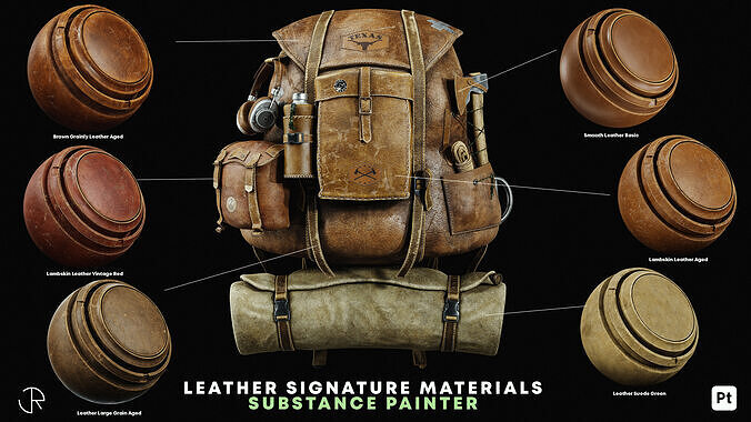 Leather Signature Materials Substance Painter   Texture
