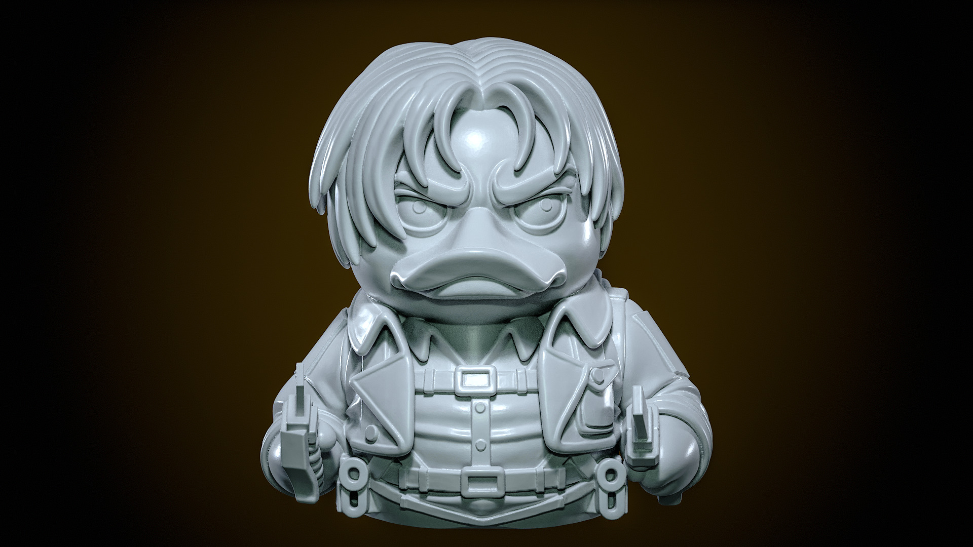 Rubber Duck - Attack On Titan model - 3D print 3D print model_1