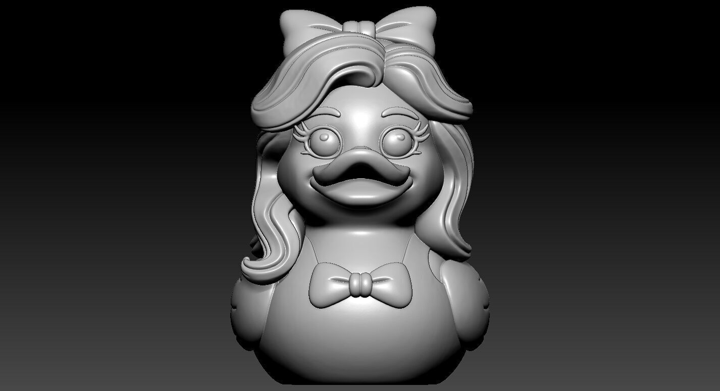 Rubber Duck - Princess Barbie model - 3D print 3D print model_3