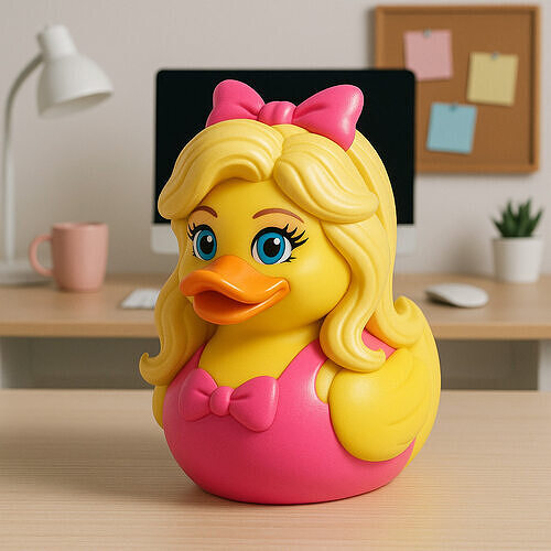 Rubber Duck - Princess Barbie model - 3D print 3D print model