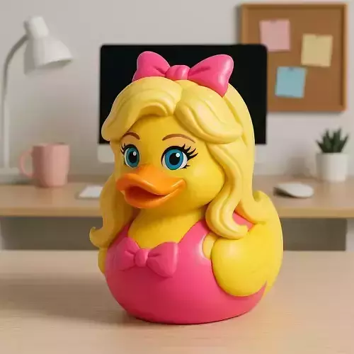 Rubber Duck - Princess Barbie model - 3D print