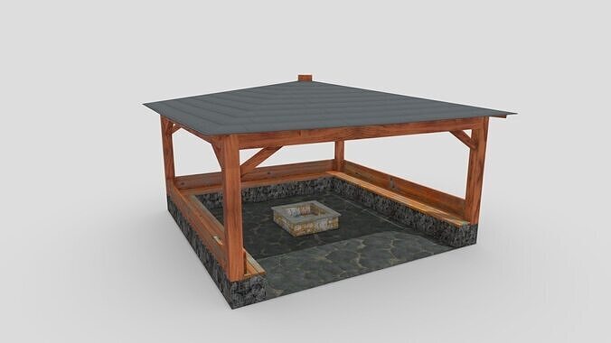 Gazebo Free low-poly 3D model