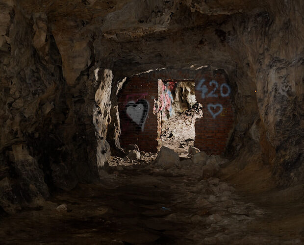 Scan of Tunnels Under Stranska Skala low poly version Low-poly 3D model