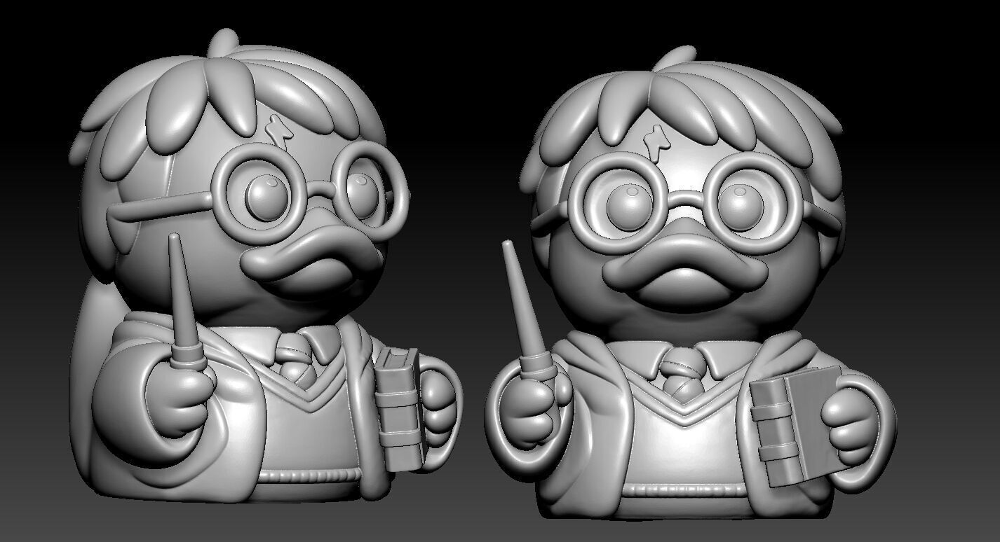 Rubber Duck - Harry Potter statue - 3D print 3D print model_2