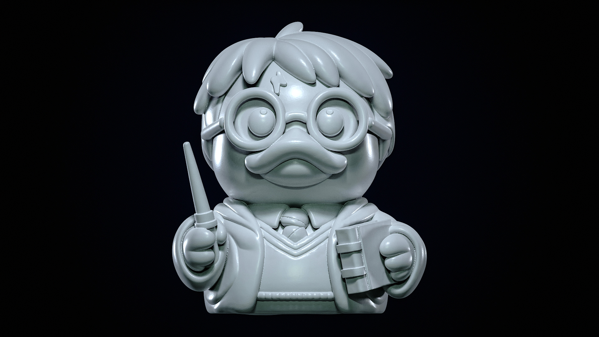 Rubber Duck - Harry Potter statue - 3D print 3D print model_1