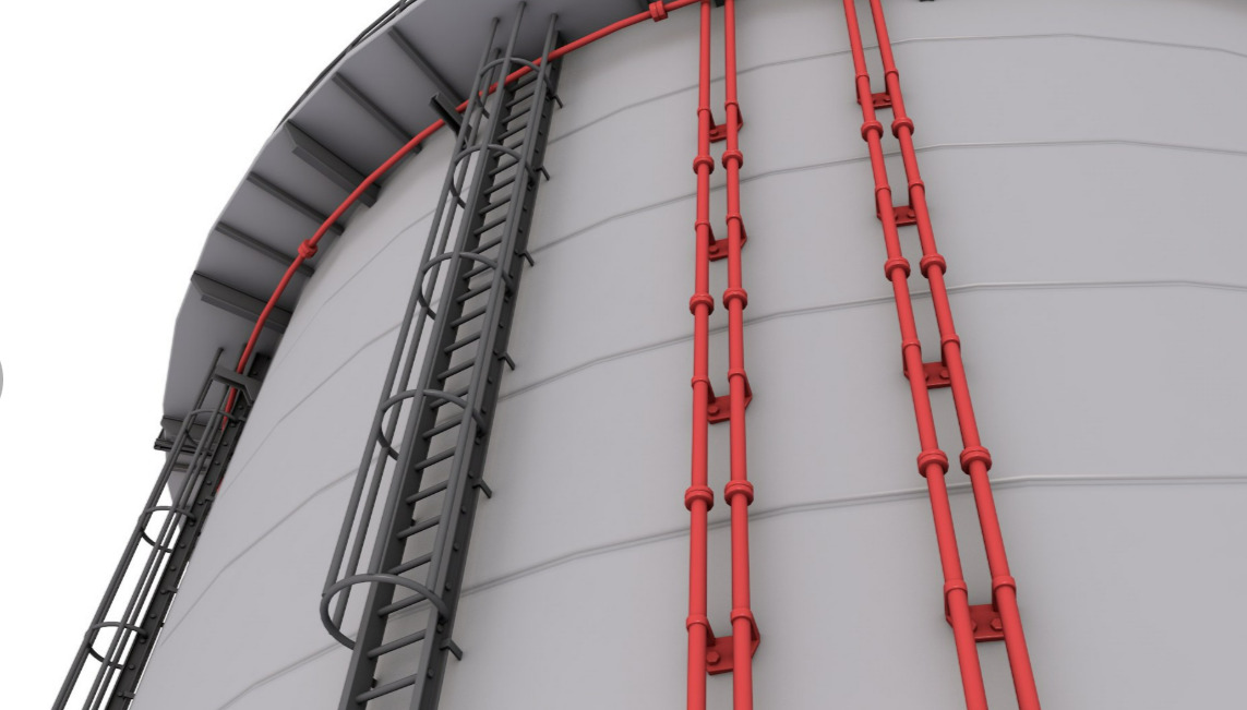 Industrial Silo 3D model_6