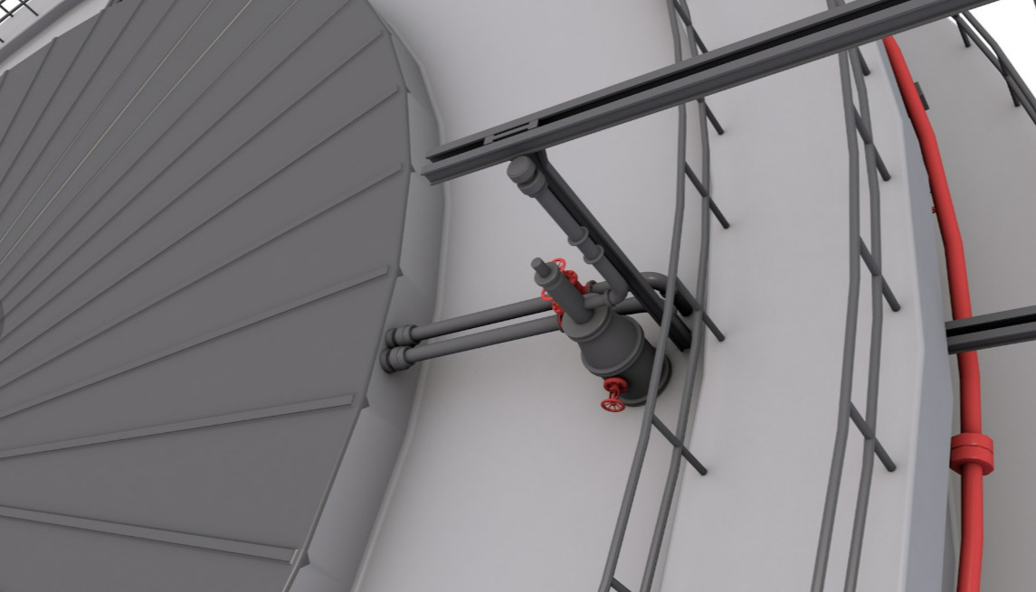 Industrial Silo 3D model_4